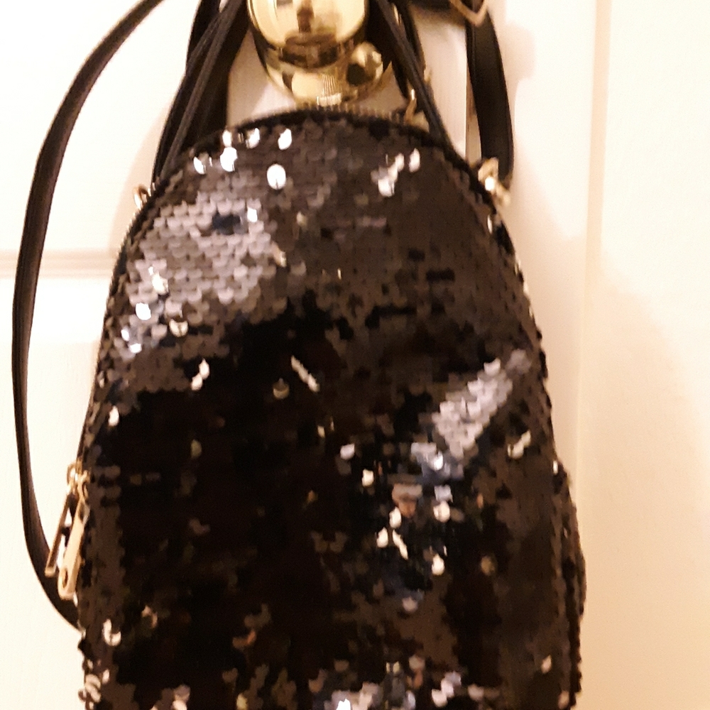 Mini sequin  backpack